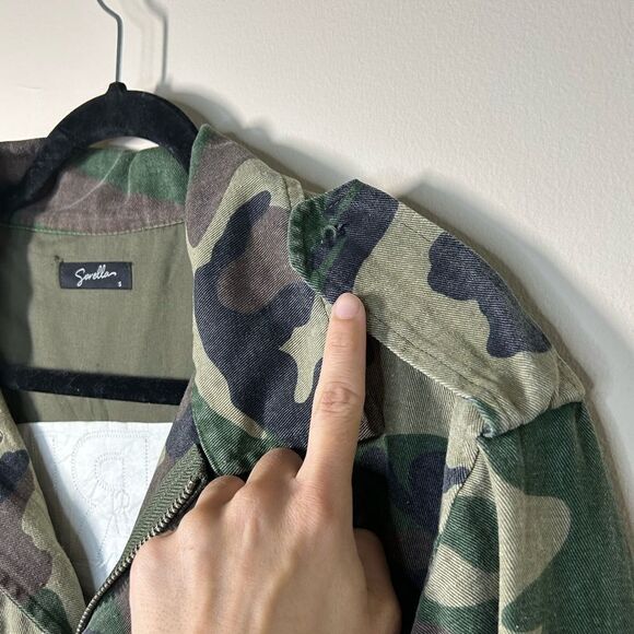 Sorella Girlz Tour Button Up Zippered Army Utility Soft Cotton Jacket - Picture 10 of 12